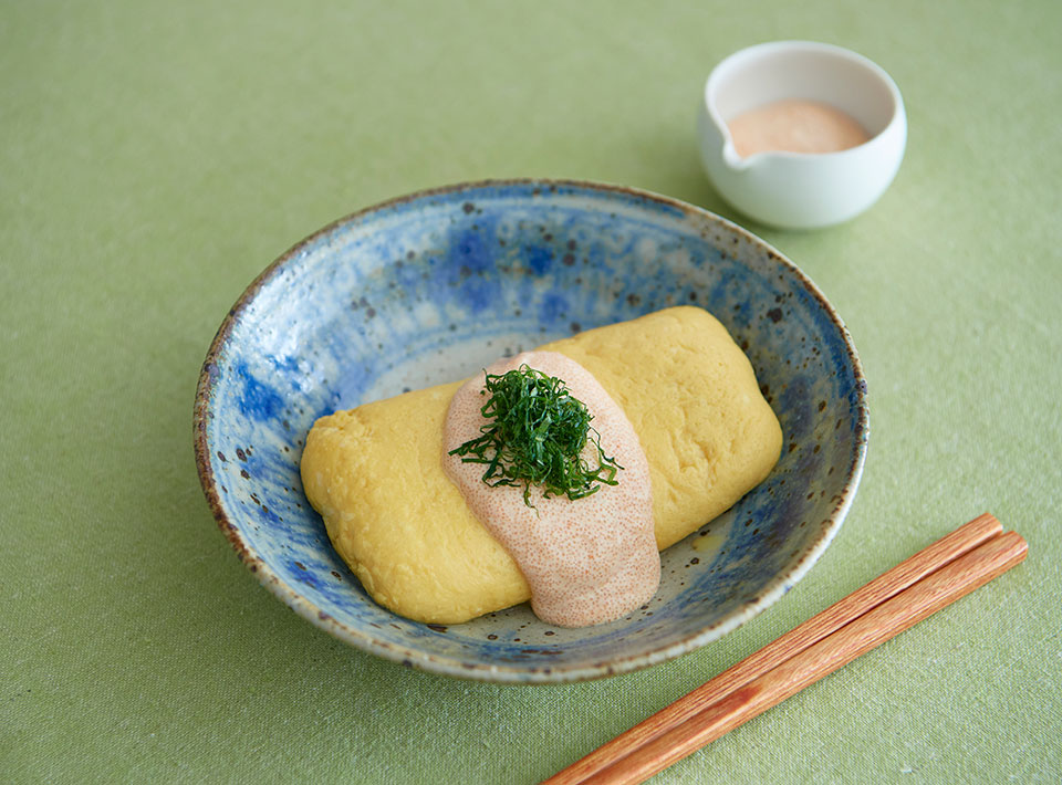 日本酒に合うレシピ 明太だし巻き卵