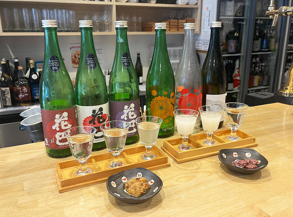 梅田角打ち　浅野日本酒店　飲み比べセット