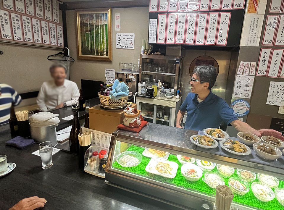 梅田角打ち　山長　カウンター